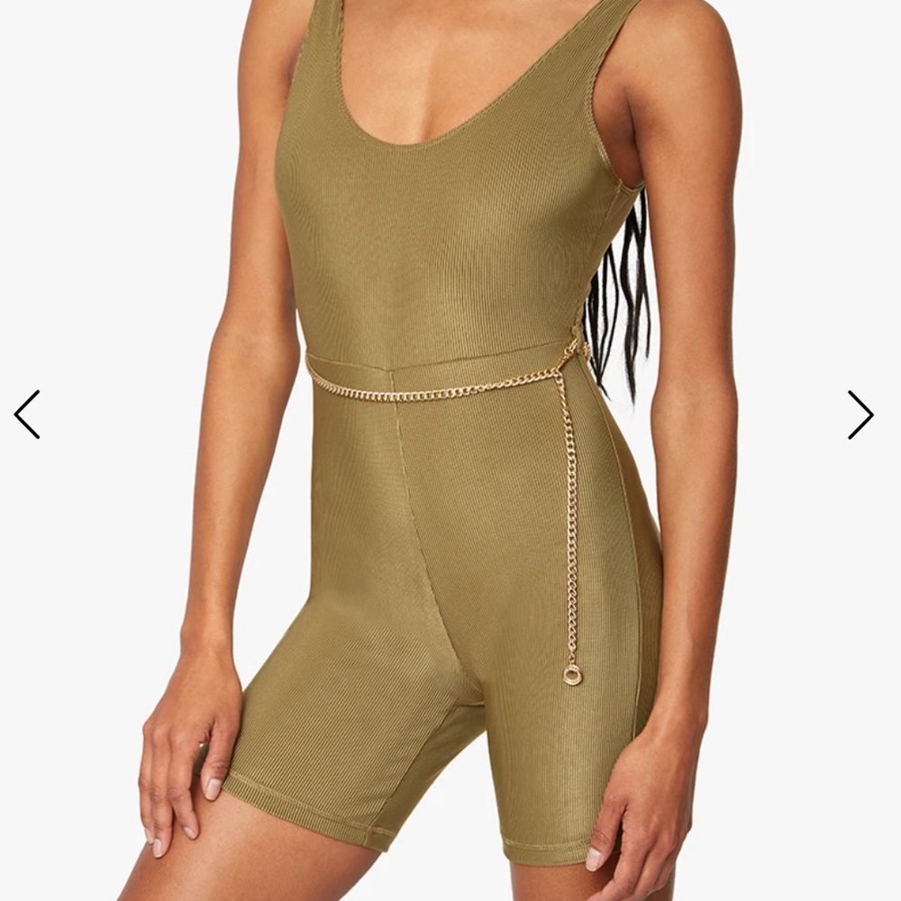 NWT WeWoreWhat SCOOP RIB BODYSUIT